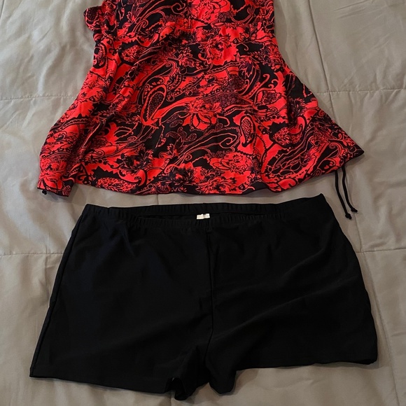 Septangle tankini and bottom swimsuit modest swim dress size 22 w - Picture 2 of 5